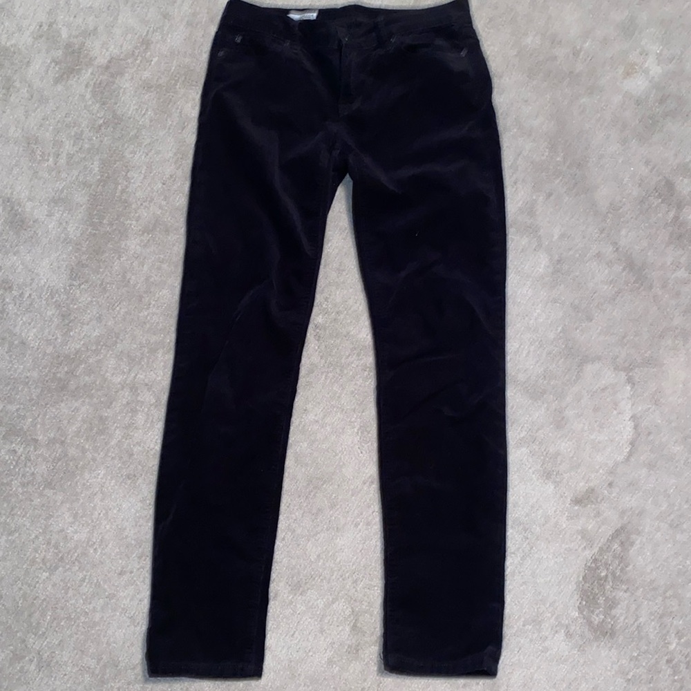GAP 1969 27/4 Legging Jean Black Skinny Corduroy‎
